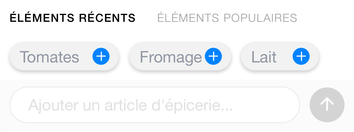 Articles d'épicerie personnalisés