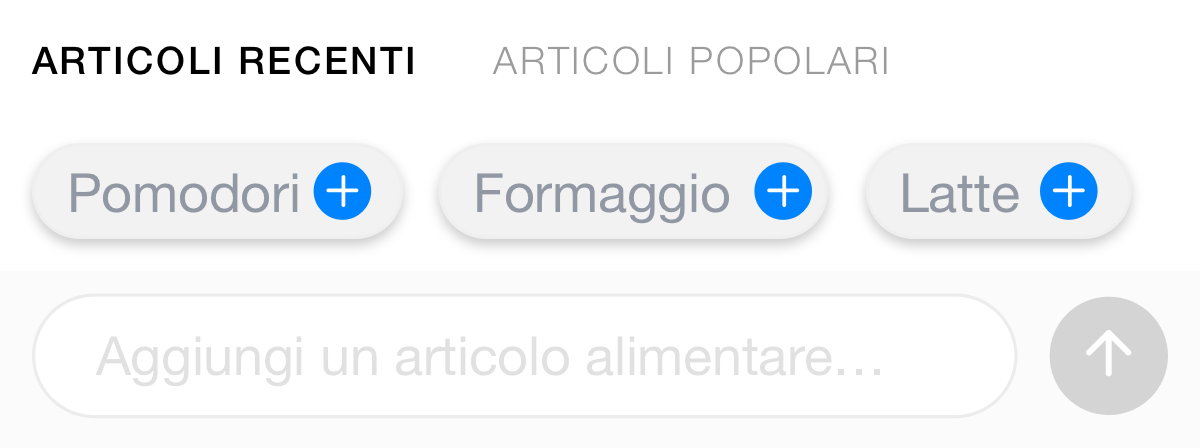 Articoli da spesa personalizzati